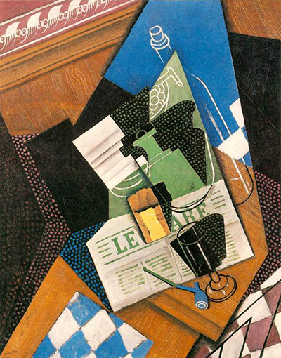 Water Bottle, Bottle and Fruit Dish Juan Gris